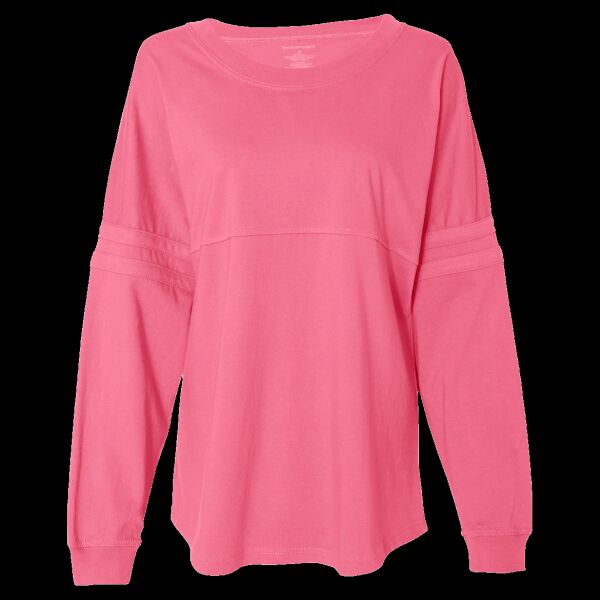Women's Jersey Pom Pom Long Sleeve T-Shirt Thumbnail