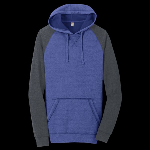 Young Mens Lightweight Fleece Raglan Hoodie Thumbnail