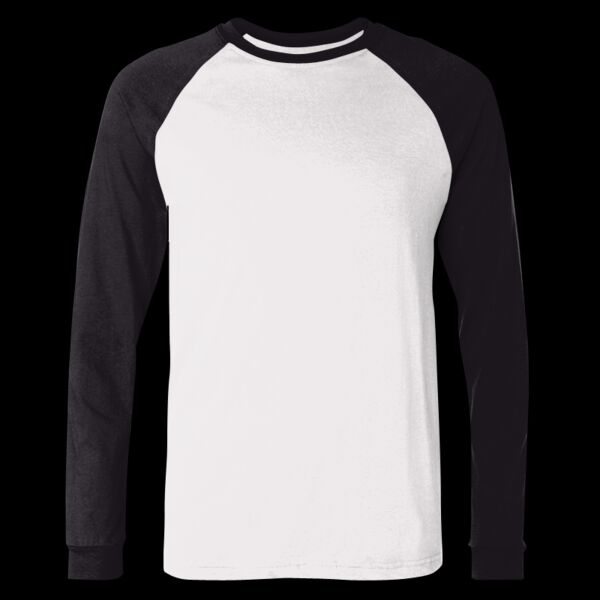 Men's Long Sleeve Jersey Baseball Tee Thumbnail