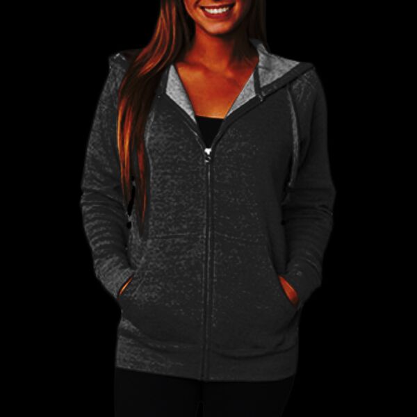 Unisex Special Blend Raglan Full-Zip Hooded Sweatshirt Thumbnail