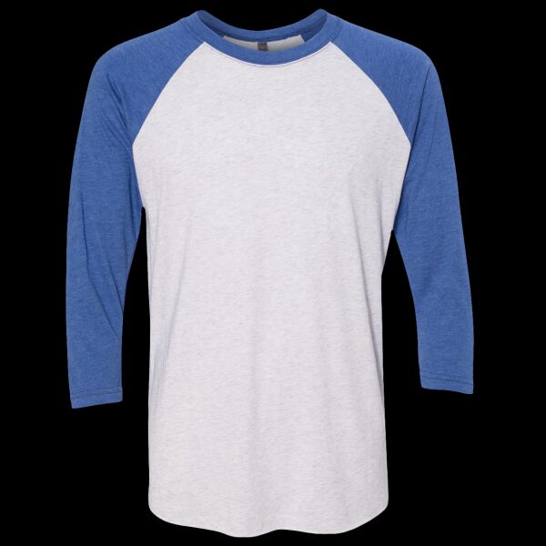 Unisex Triblend Three-Quarter Raglan T-Shirt Thumbnail
