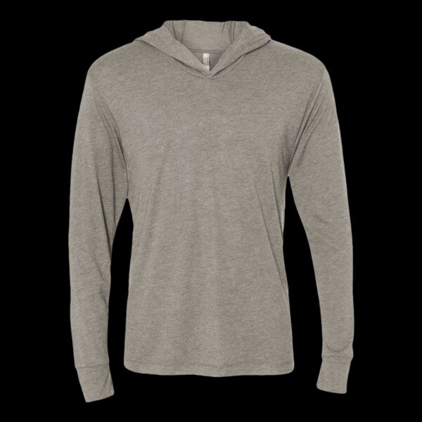 Unisex Triblend Hooded Long Sleeve Pullover T-Shirt Thumbnail
