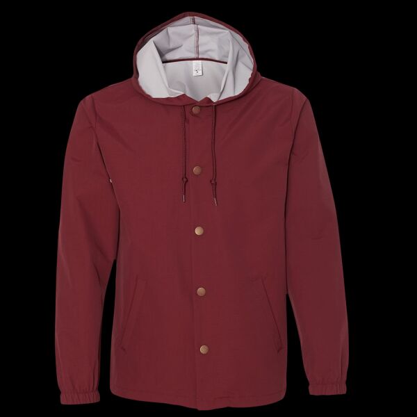 Men's Water-Resistant Hooded Windbreaker Thumbnail