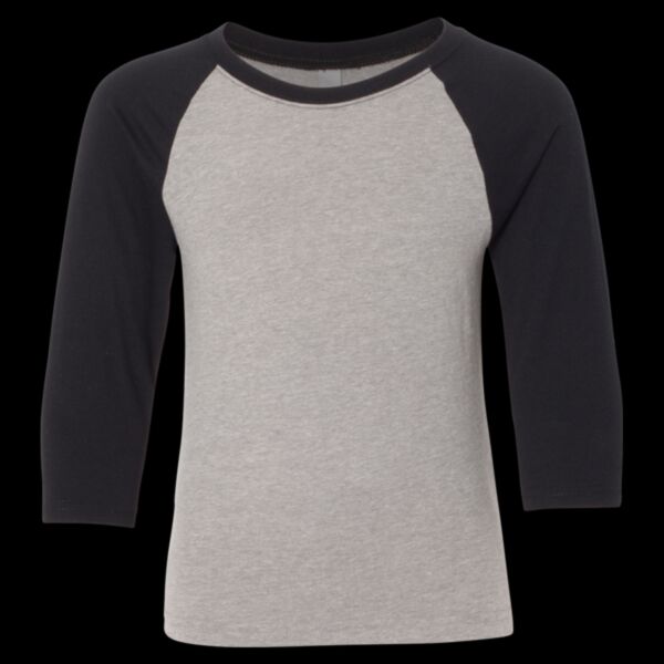 Youth CVC Three-Quarter Sleeve Raglan T-Shirt Thumbnail