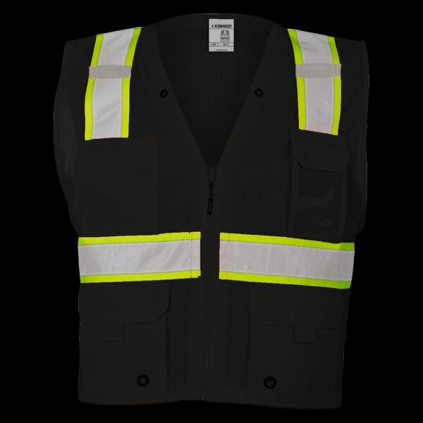 Unisex EV Series® Enhanced Visibility Multi-Pocket Mesh Vest Thumbnail