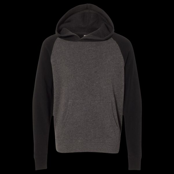 Youth Lightweight Special Blend Raglan Hooded Sweatshirt Thumbnail