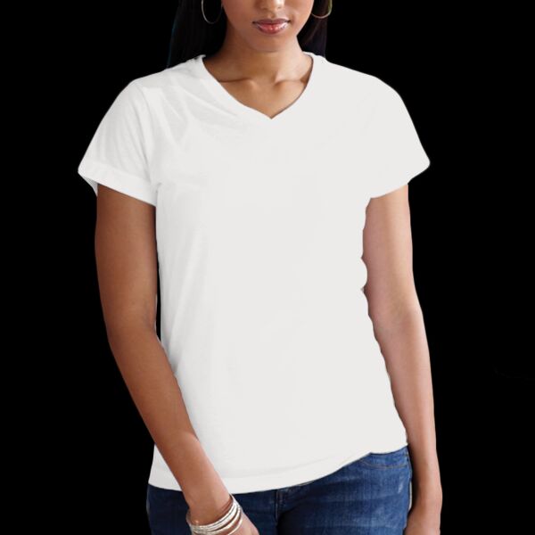 Women's Polyester Sublimation V-Neck Tee Thumbnail