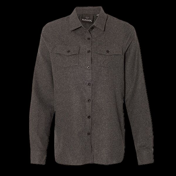 Women's Solid Flannel Shirt Thumbnail