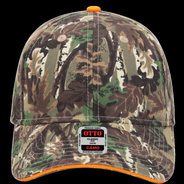OTTO CAP Camouflage 6 Panel Low Profile Baseball Cap Thumbnail