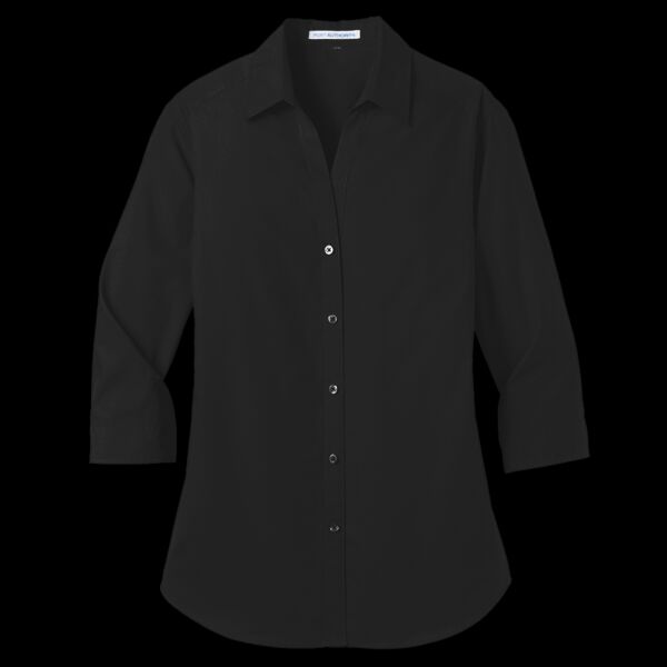 Women's 3/4 Sleeve Carefree Poplin Shirt Thumbnail