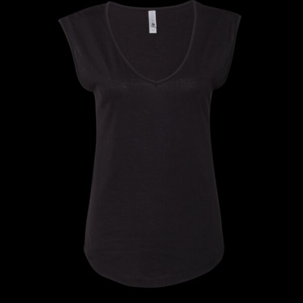 Women's Festival Sleeveless Deep V-Neck T-Shirt Thumbnail