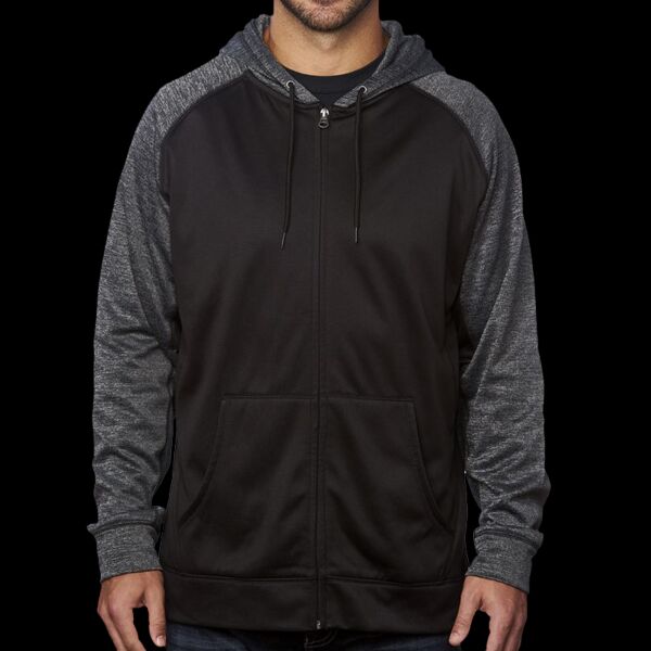 Men's Performance Raglan Full-Zip Sweatshirt Thumbnail