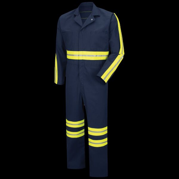 Men's Enhanced Visibility Action Back Coverall Thumbnail