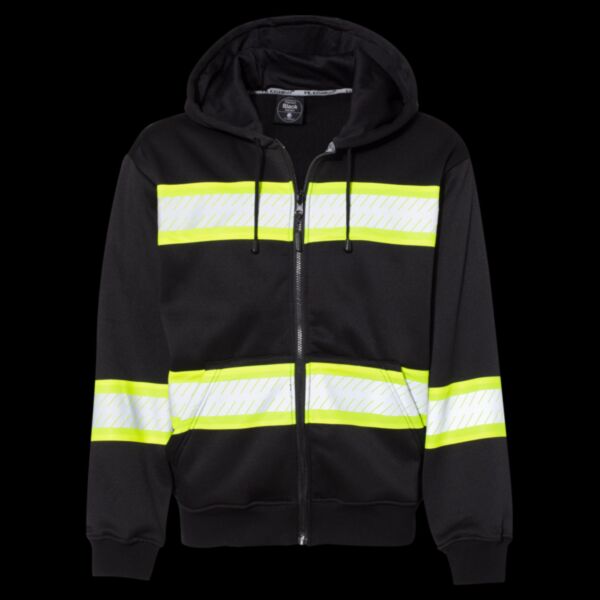 Men's EV Series® Enhanced Visibility Full-Zip Hooded Sweatshirt Thumbnail