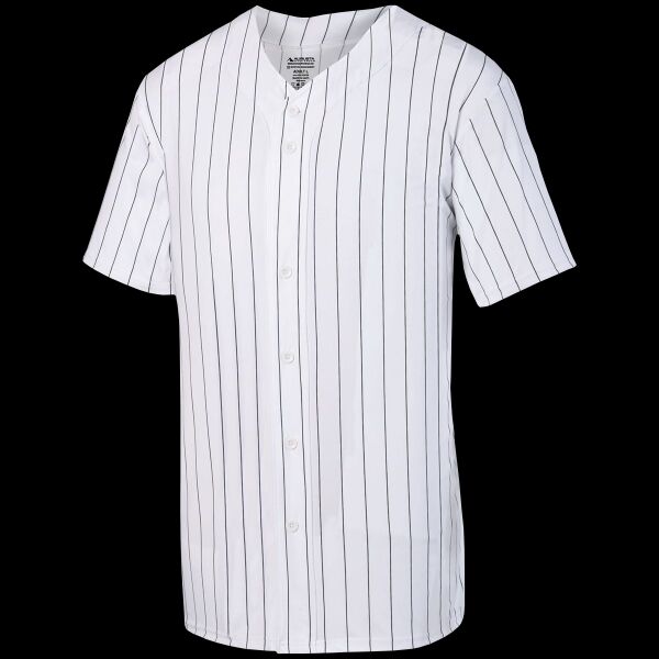 Youth Pinstripe Full Button Baseball Jersey Thumbnail