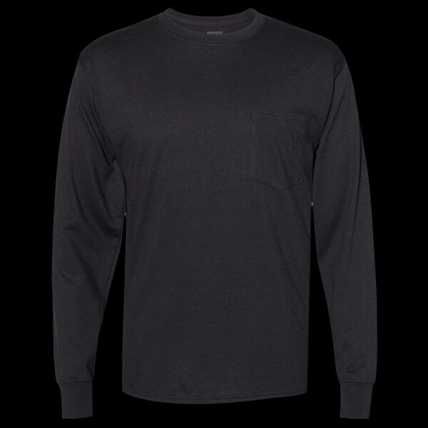 Unisex Workwear Long Sleeve Pocket T-Shirt Thumbnail