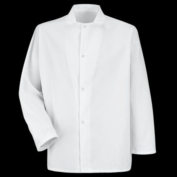 Men's Gripper-Front Short Butcher Coat Thumbnail