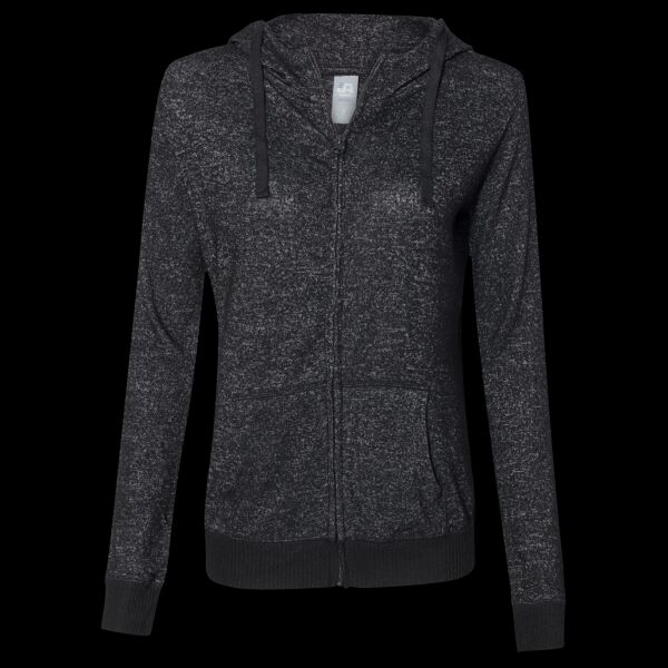 Women’s Cozy Jersey Hooded Full-Zip Thumbnail