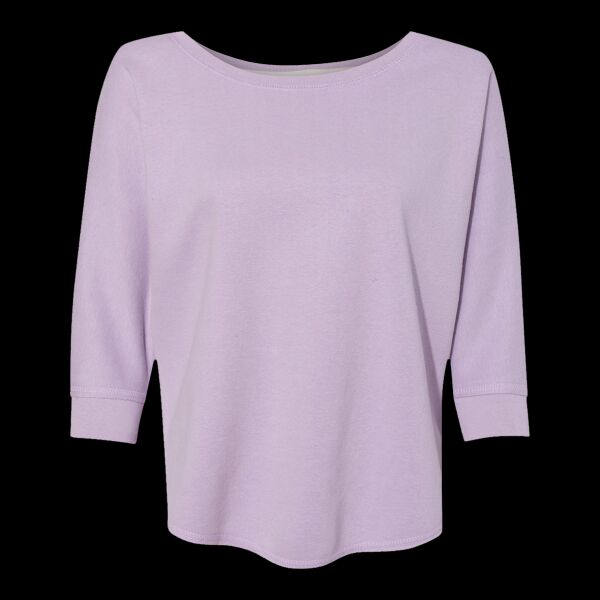 Women's Lounge Fleece Dolman Crewneck Sweatshirt Thumbnail