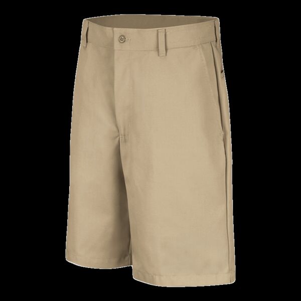Men's Cotton Casual Plain Front Shorts Thumbnail