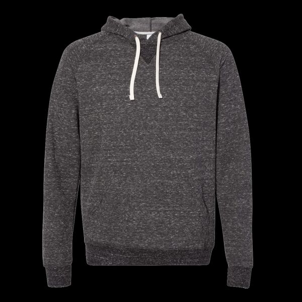 Unisex Snow Heather French Terry Raglan Hooded Sweatshirt Thumbnail