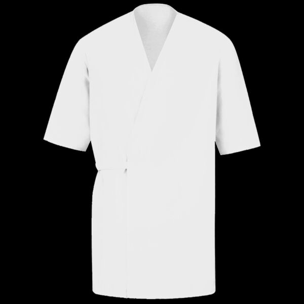 Men's Collarless Poplin Butcher Wrap Thumbnail
