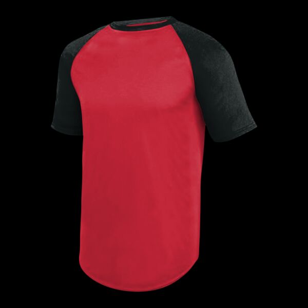 Unisex Wicking Short Sleeve Baseball Jersey Thumbnail