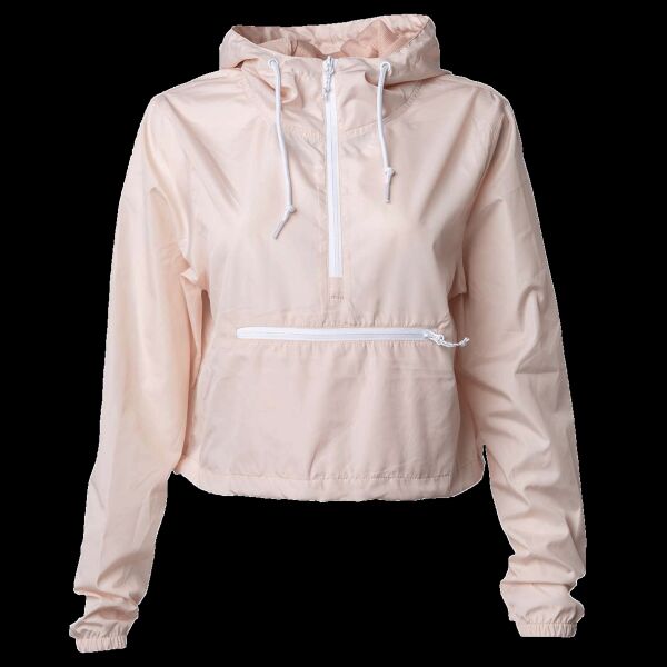 Women's Lightweight Quarter-Zip Pullover Crop Windbreaker Thumbnail