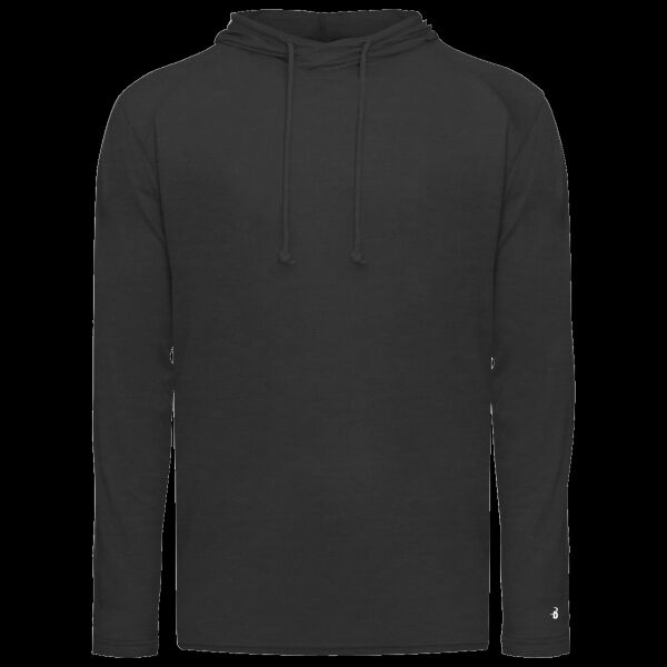 Men's Tri-Blend Surplice Hooded Long Sleeve T-Shirt Thumbnail