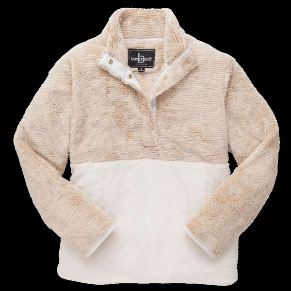 Unisex Fuzzy Half-Snap Fleece Pullover Thumbnail