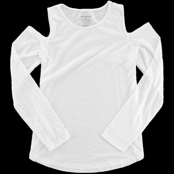 Women's Cold Shoulder Long Sleeve T-Shirt Thumbnail