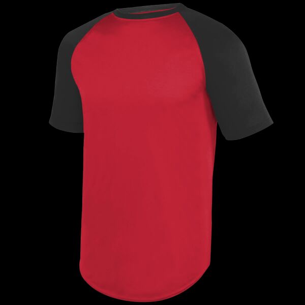 Youth Wicking Short Sleeve Baseball Jersey Thumbnail