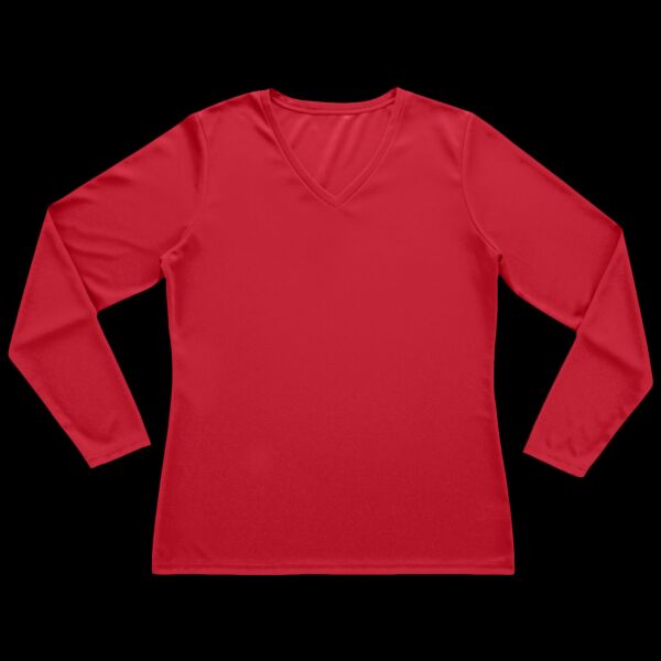 Women's Nexgen Performance Long Sleeve V-Neck T-Shirt Thumbnail