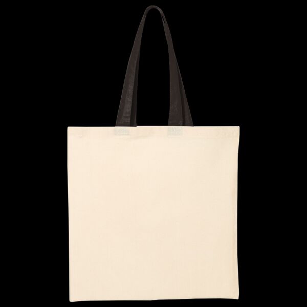 Economical Tote with Contrast-Color Handles Thumbnail