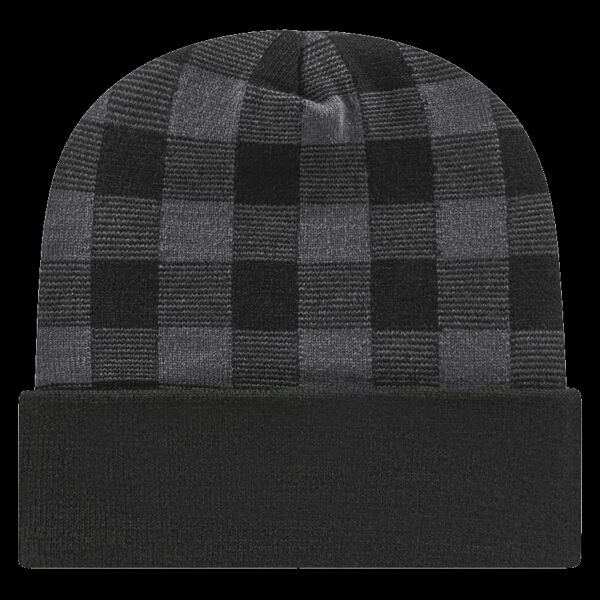USA-Made Plaid Beanie Thumbnail