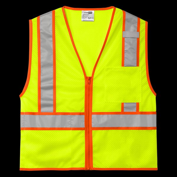 Ansi 107 Class 2 Mesh Zippered Two Tone Vest Thumbnail
