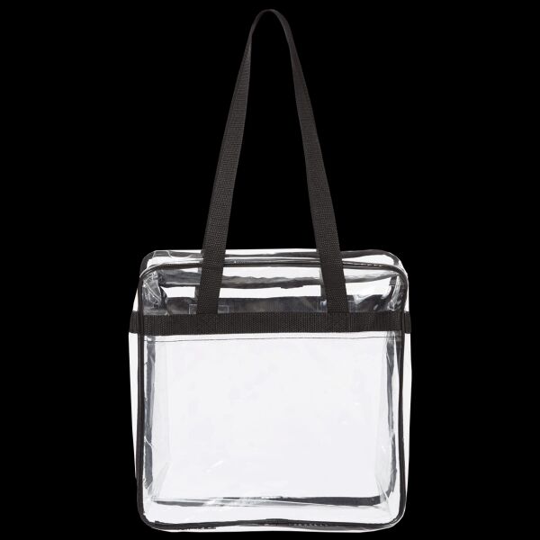 Clear Tote with Zippered Top Thumbnail