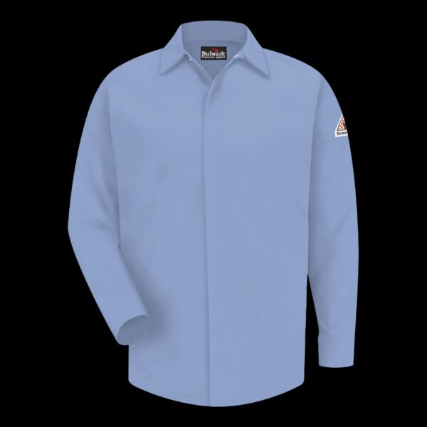 Men's Tall Concealed-Gripper Pocketless Work Shirt Thumbnail