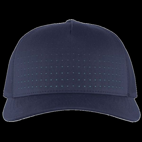 Perforated 5-Panel Trucker Snapback Cap Thumbnail