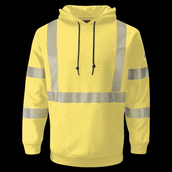 Men's Tall Hi-Visibility Hooded Sweatshirt Thumbnail