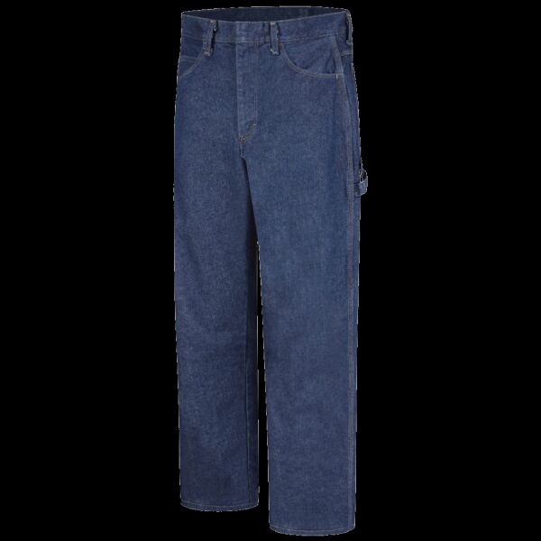 Men's Extended Sizes Flame Resistant Pre-Washed Denim Dungaree Thumbnail