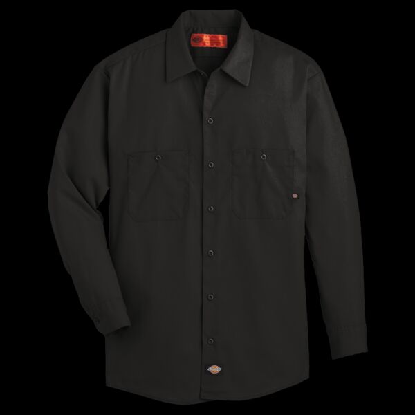 Men's Tall Industrial Long Sleeve Work Shirt Thumbnail
