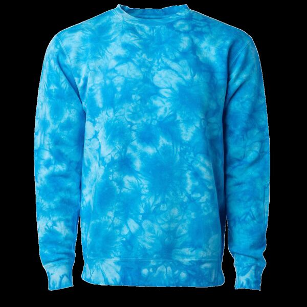 Unisex Midweight Tie-Dyed Crewneck Sweatshirt Thumbnail