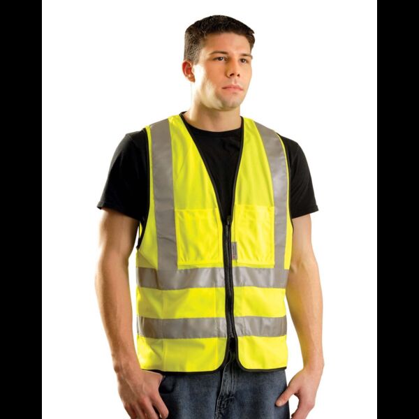 OccuNomix Premium Solid Dual Stripe Vest, Class 2 Thumbnail