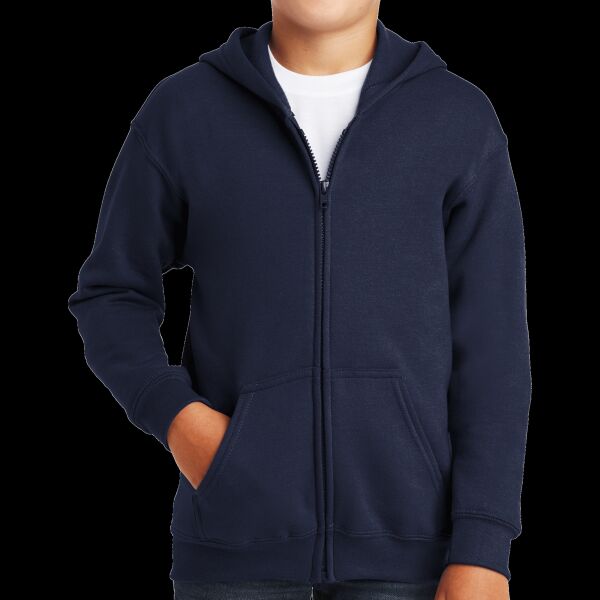 Youth Heavy Blend  Full Zip Hooded Sweatshirt Thumbnail