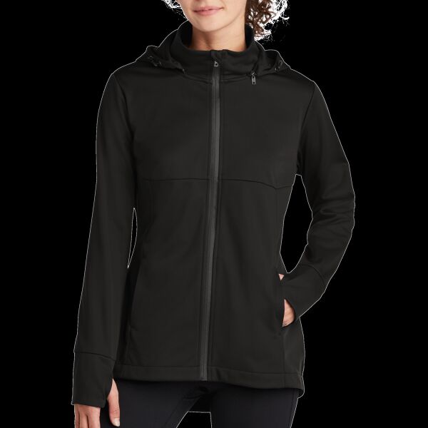 Ladies Hooded Soft Shell Jacket Thumbnail