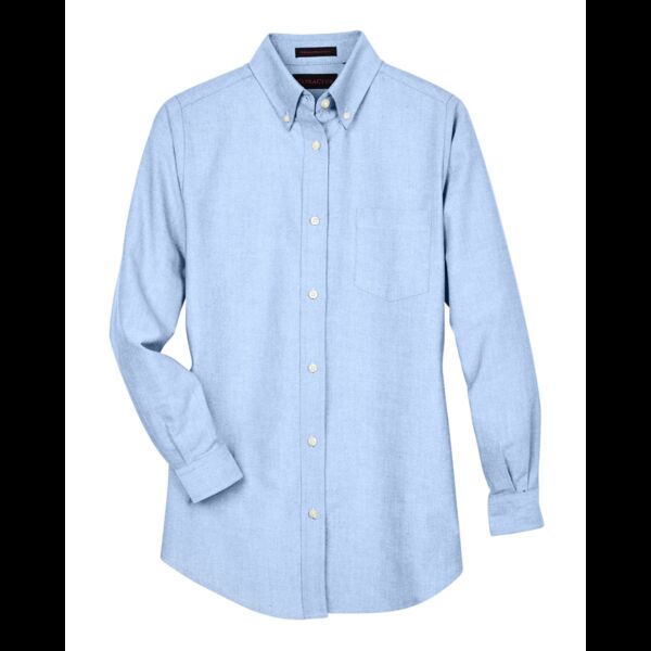 UltraClub Ladies' Classic Wrinkle-Resistant Long-Sleeve Oxford Thumbnail