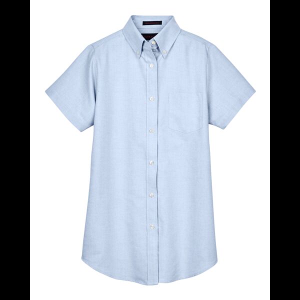 UltraClub Ladies' Classic Wrinkle-Resistant Short-Sleeve Oxford Thumbnail