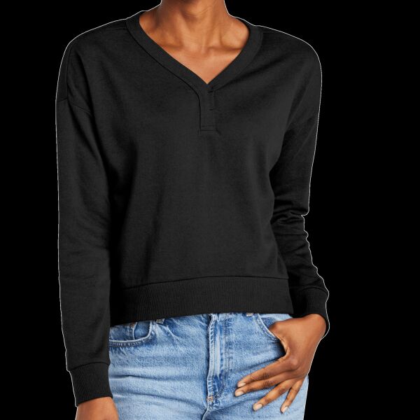 Women's Perfect Tri ® Fleece V Neck Sweatshirt Thumbnail