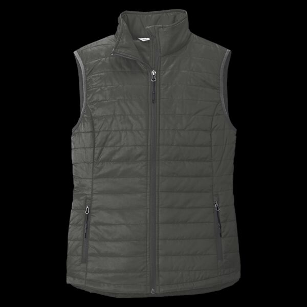 Ladies Packable Puffy Vest Thumbnail